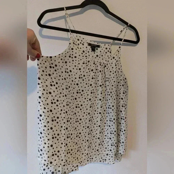 Black and white loose fit flare tank top, size L, EU 42 - Picture 3 of 7